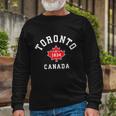 Toronto Canada Canadian Flag Maple Leaf Long Sleeve T-Shirt Gifts for Old Men