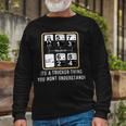 Trucker Trucker Truck Driver Gear Shift Pattern Tshirt Long Sleeve T-Shirt Gifts for Old Men