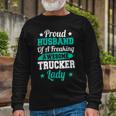 Trucker Trucking Truck Driver Trucker Husband Long Sleeve T-Shirt Gifts for Old Men