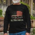 Ultra Maga Shirt Anti Biden Us Flag Pro Trump Trendy Tshirt Long Sleeve T-Shirt Gifts for Old Men