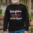 Us President Flation The Cost Of Voting Stupid 4Th July Meaningful Long Sleeve T-Shirt Gifts for Old Men