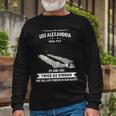 Uss Alexandria Ssn Long Sleeve T-Shirt Gifts for Old Men