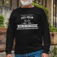 Uss Helm Dd Long Sleeve T-Shirt Gifts for Old Men