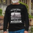 Uss New Jersey Bb Long Sleeve T-Shirt Gifts for Old Men