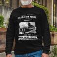 Uss Patrick Henry Ssbn Long Sleeve T-Shirt Gifts for Old Men