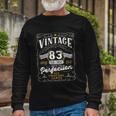 Vintage 1939 Birthday For Women Men 83 Years Old Long Sleeve T-Shirt Gifts for Old Men
