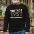 Vintage 1952 Original Parts Some Wear 70Th Birthday Tshirt Long Sleeve T-Shirt Gifts for Old Men