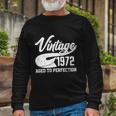 Vintage 1972 Aged To Perfection 50Th Birthday Long Sleeve T-Shirt Gifts for Old Men