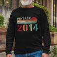Vintage 2014 8 Years Old Boys And Girls 8Th Birthday Long Sleeve T-Shirt Gifts for Old Men