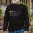 Vintage Guitar Chord Dad Music Fathers Day Long Sleeve T-Shirt Gifts for Old Men