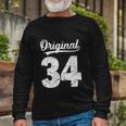 Vintage Of It´S My 34Th Birthday Long Sleeve T-Shirt Gifts for Old Men