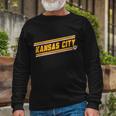 Vintage Kansas City Football V2 Long Sleeve T-Shirt Gifts for Old Men