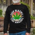 Vintage Keep Blazing Stay Amazing Long Sleeve T-Shirt Gifts for Old Men