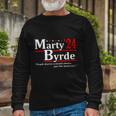 Vintage Marty 2024 Byrdes Election Tshirt Long Sleeve T-Shirt Gifts for Old Men