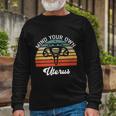 Vintage Mind Your Own Uterus Feminist Pro Choice Long Sleeve T-Shirt Gifts for Old Men