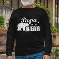 Vintage Papa Bear Tshirt Long Sleeve T-Shirt Gifts for Old Men