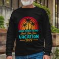 Vintage Sunset Summer Vacation 2022 Anna Maria Island Beach Cool Long Sleeve T-Shirt Gifts for Old Men