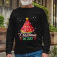 Watermelon Christmas Tree Christmas In July Summer Vacation Long Sleeve T-Shirt Gifts for Old Men