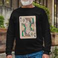 Weed King Poker Card Long Sleeve T-Shirt Gifts for Old Men