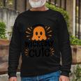 Wickedly Cute Boo Halloween Quote Long Sleeve T-Shirt Gifts for Old Men