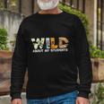 Wild About My Students Proud Teacher Graphic Plus Size Shirt For Teacher Female Long Sleeve T-Shirt Gifts for Old Men