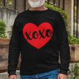 Xoxo Valentines Heart Long Sleeve T-Shirt Gifts for Old Men