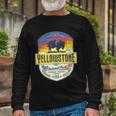Yellowstone National Park Tshirt V2 Long Sleeve T-Shirt Gifts for Old Men