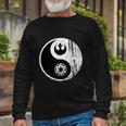 Yin Yang Rebel Alliance Galactic Empire Star Geek Nerd Long Sleeve T-Shirt Gifts for Old Men