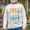 1973 Retro Colorful Roe V Wade Long Sleeve T-Shirt Gifts for Old Men