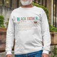 Black Father Noun Father Day Classic Long Sleeve T-Shirt Gifts for Old Men