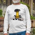 Cute Chess Cat Manga Style For Chess Player Long Sleeve T-Shirt Gifts for Old Men