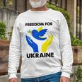 Freedom For Ukraine Long Sleeve T-Shirt Gifts for Old Men