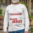 Fully Vaccinated By The Blood Of Jesus Lion God Christian 12 Tshirt Long Sleeve T-Shirt Gifts for Old Men