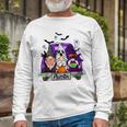 Gnomes Witch Truck Auntie Halloween Costume Long Sleeve T-Shirt Gifts for Old Men