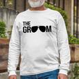 The Groom Bachelor Party Cool Sunglasses White Long Sleeve T-Shirt Gifts for Old Men