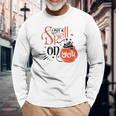 Halloween I Put A Spell On You Black And Orange Design Men Women Long Sleeve T-shirt Graphic Print Unisex Gifts for Old Men