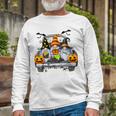 Women Halloween Truck Gnomes Pumpkin Thanksgiving V2 Long Sleeve T-Shirt Gifts for Old Men
