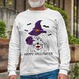 Happy Halloween Catrina Costume For Moms Witch Halloween Long Sleeve T-Shirt Gifts for Old Men