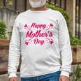 Happy Hearts Tshirt Long Sleeve T-Shirt Gifts for Old Men