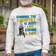 Joe Biden Running The Country Is Like Riding A Bike Long Sleeve T-Shirt T-Shirt Gifts for Old Men
