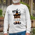 Not Your Basic Witch Halloween Costume Witch Bat Long Sleeve T-Shirt Gifts for Old Men