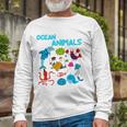 Ocean Animals Marine Creatures Under The Sea Long Sleeve T-Shirt T-Shirt Gifts for Old Men