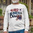 Red White And Boujee 4Th Of July Fourth Of July Vintage Long Sleeve T-Shirt Gifts for Old Men