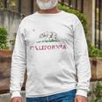 Retro California Republic Flag V2 Long Sleeve T-Shirt T-Shirt Gifts for Old Men