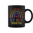 100 Days Smarter Happy 100Th Day Of School Rainbow Leopard Coffee Mug 100 Days Smarter Happy 100Th Day Of School Rainbow Leopard Coffee Mug