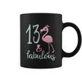 13Th Birthday Flamingo Outfit Girls 13 Year Old Bday Coffee Mug