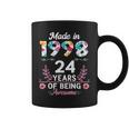 24 Years Old Gifts 24Th Birthday Born In 1998 Women Girls V2 Coffee Mug