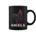 4Th Of July Chicken Love America Proud American Coffee Mug