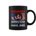 4Th Of July Men Fireworks Director If I Run You Run Funny Coffee Mug