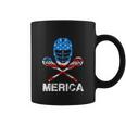 4Th Of July Merica Lacrosse American Flag Coffee Mug